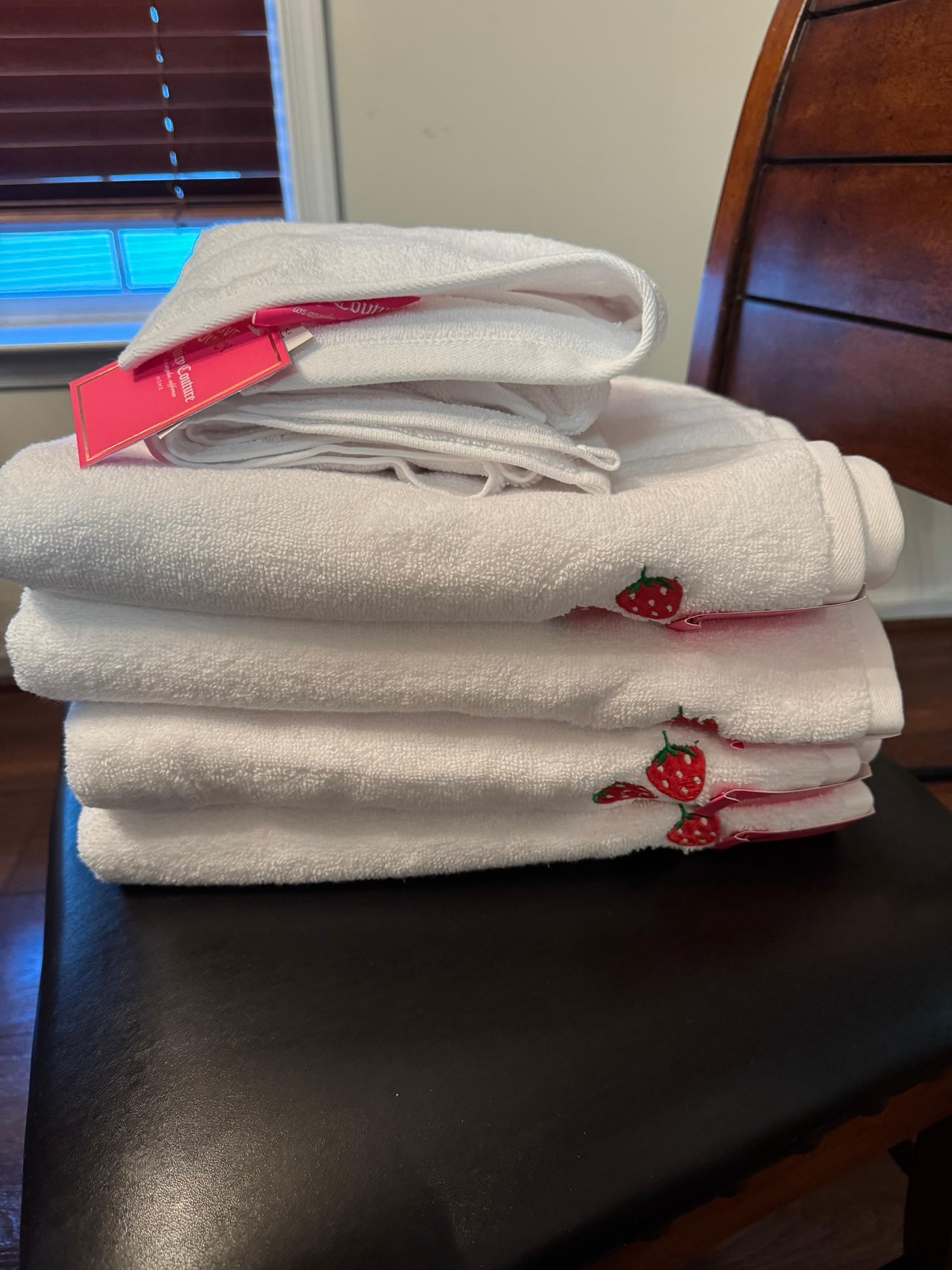 Juicy couture bath towels hand towels strawberry new summer