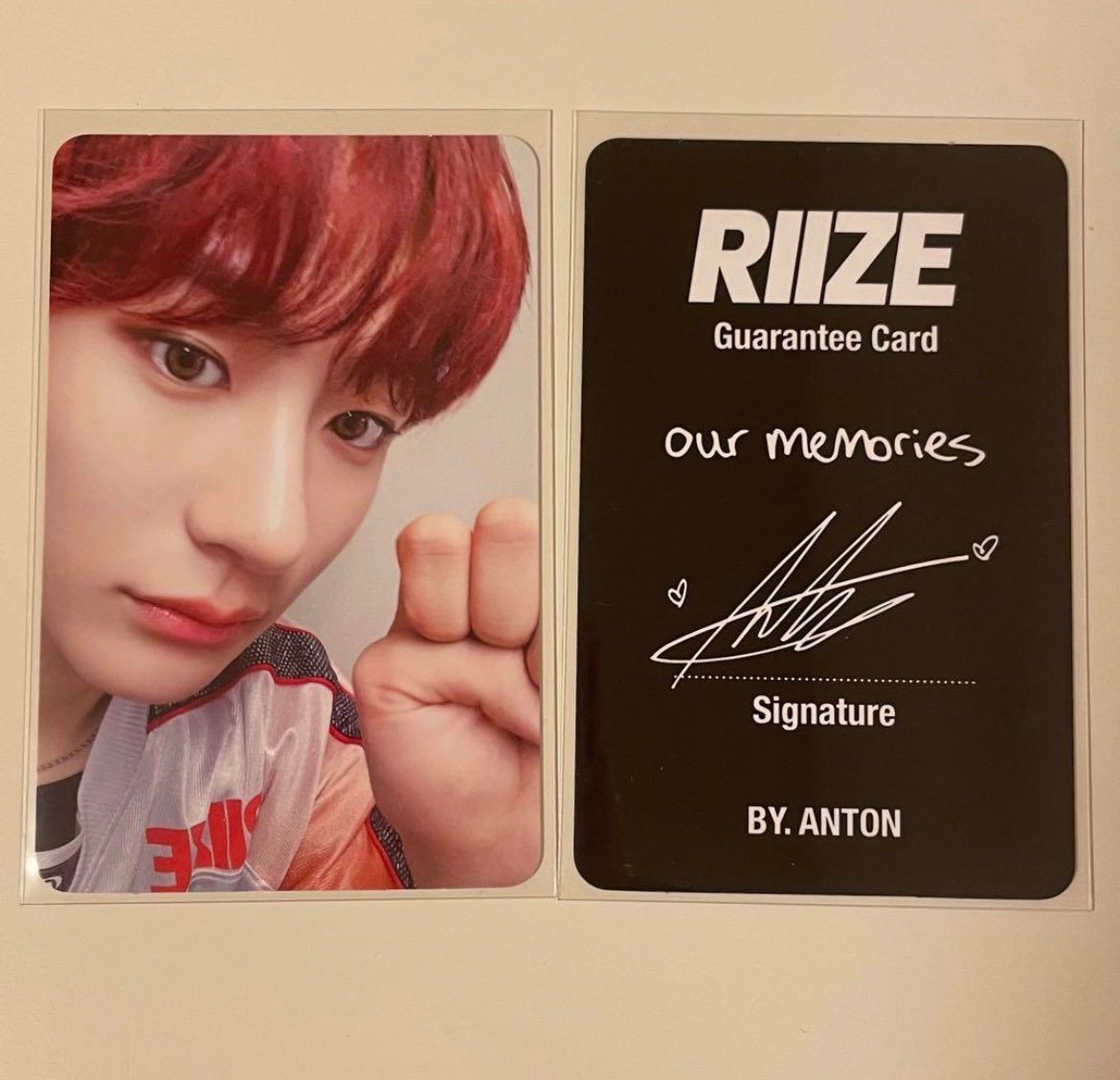 RIIZE get a guitar love 119 ANTON popup pop up necklace photocard