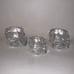 Set of Three Crystal Head Vodka Skull Shot Glasses
