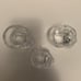 Set of Three Crystal Head Vodka Skull Shot Glasses