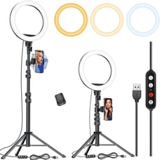 10.2 Selfie Ring Light with 65 Adjustable Tripod Stand & Phone Holder