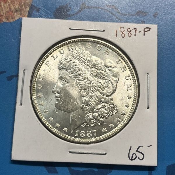 1887 P Silver Morgan Dollar Coin Collection UNC PQ