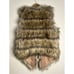 Main Strip Life is Wild Sleeveless Faux Fur Vest Size Small