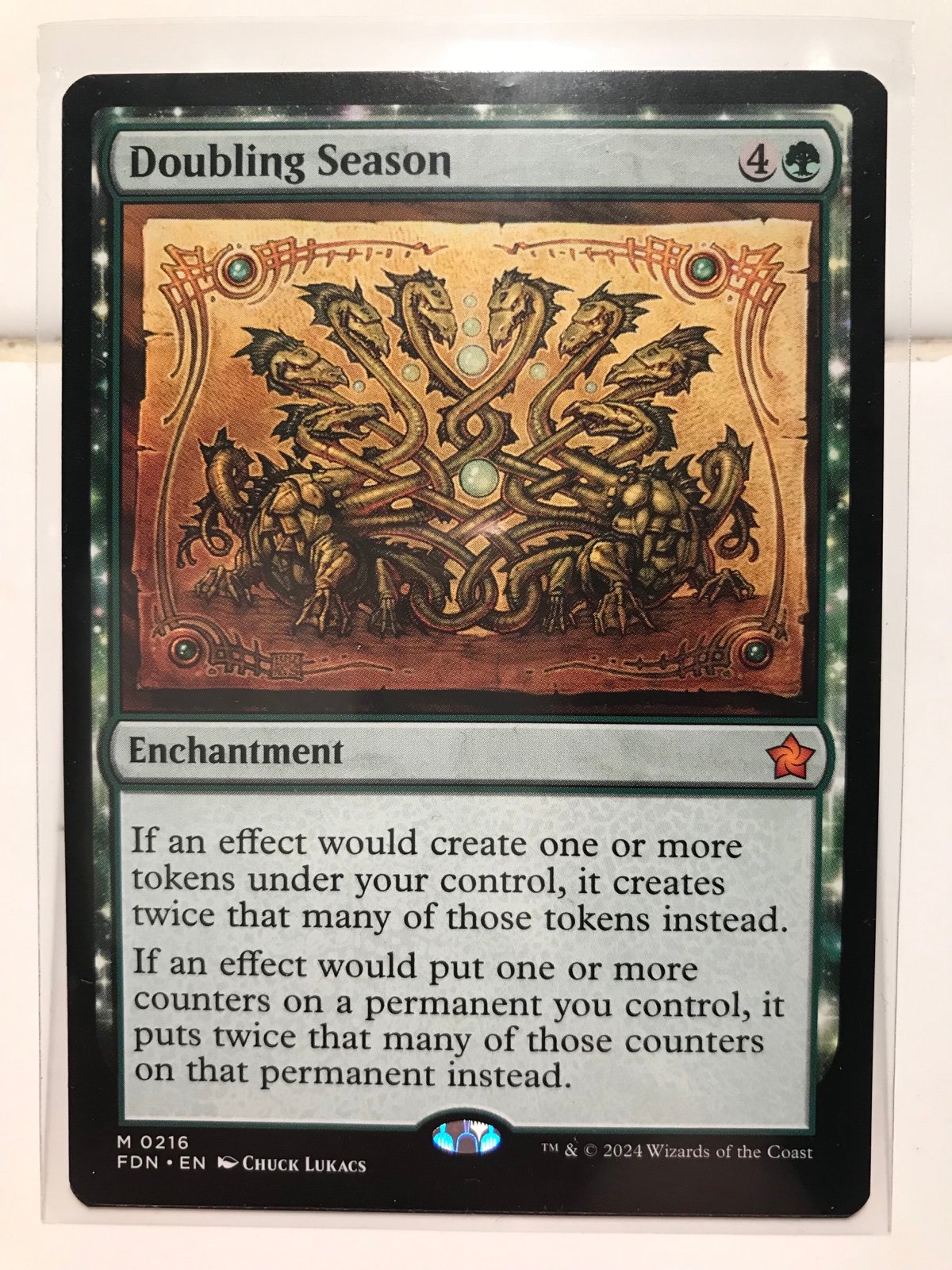 MAGIC THE GATHERING (FOUNDATIONS SET) 2 “DOUBLING SEASON” CARDS