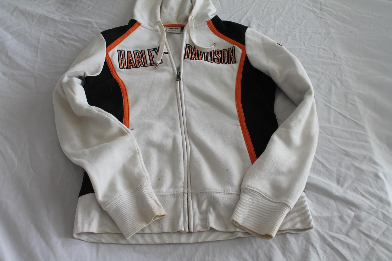 Harley Davidson Zip-Up Hoodie - Medium