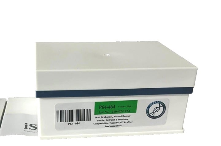 10 Racks iSci 50uL 96 CHANNEL AERSOL BARRIER STERILE P64-464 Head NEW!