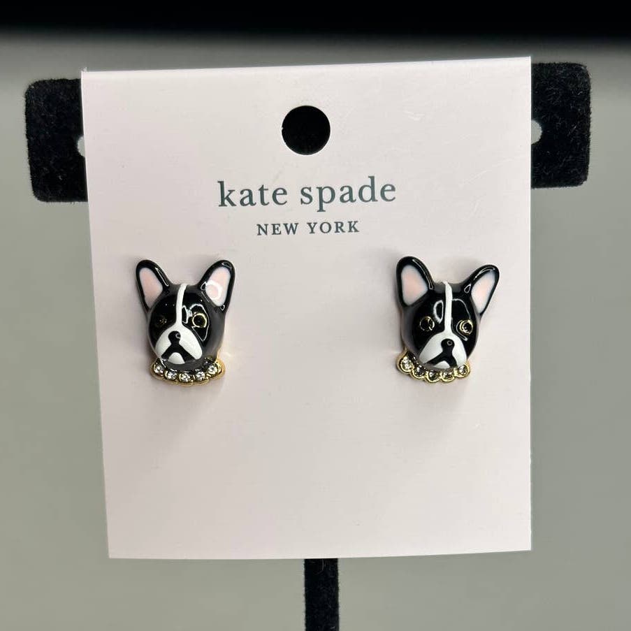French bulldog 2024 earrings kate spade
