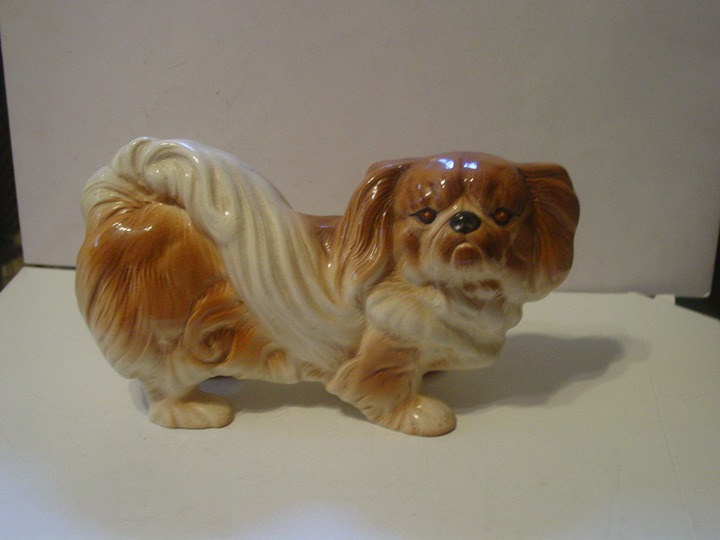 Vintage Melba Ware England Large Pekinese Dog Figurine