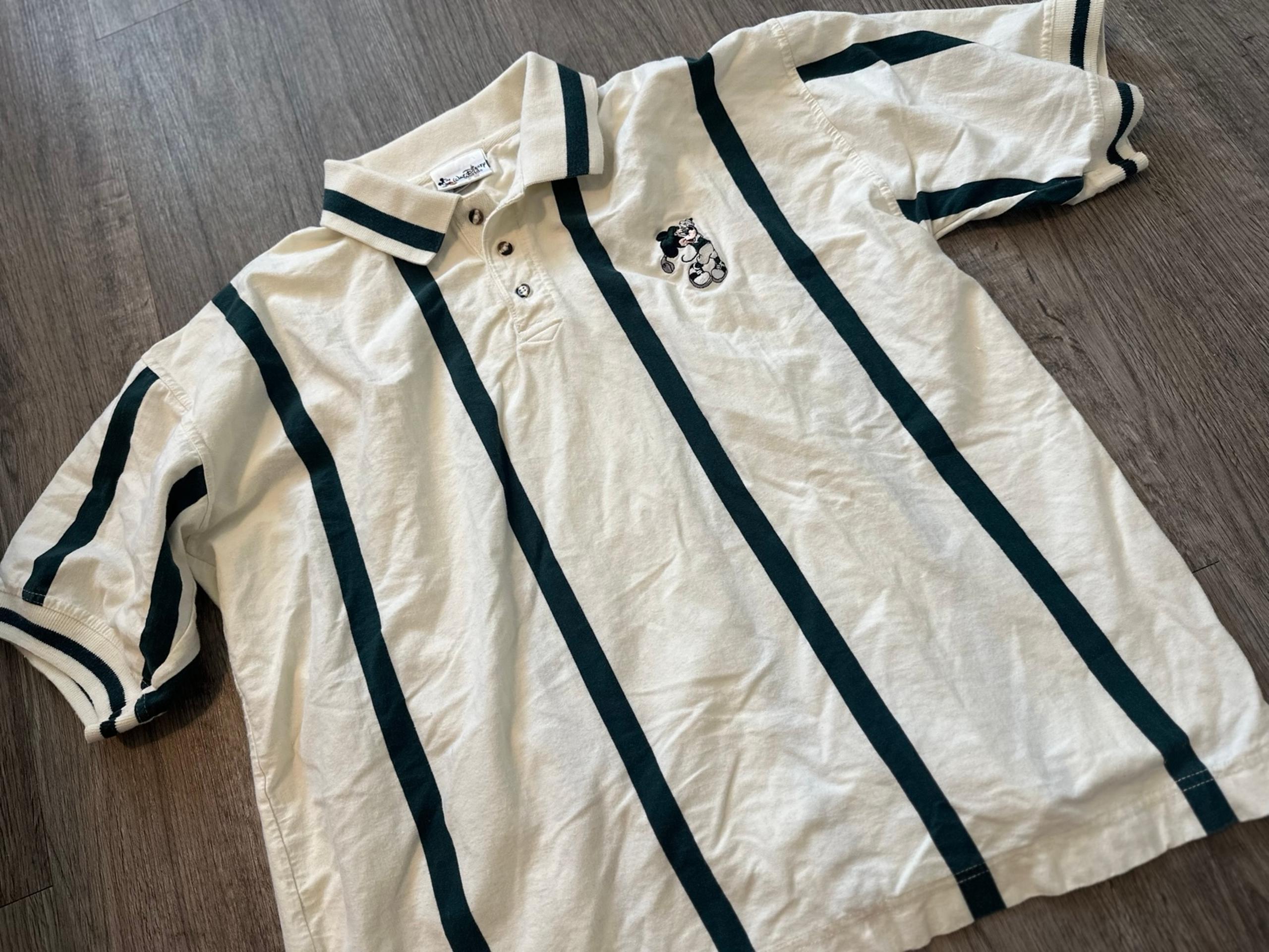 DISNEY VINTAGE MEN SHIRT TOP CASUAL LOUNGE POLO LARGE L