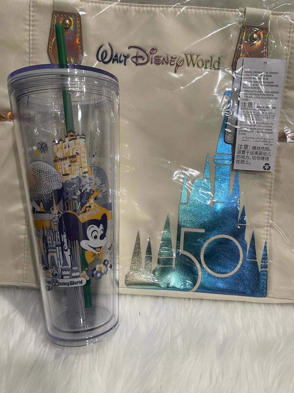 Walt Disney World Starbucks Tumbler and tote