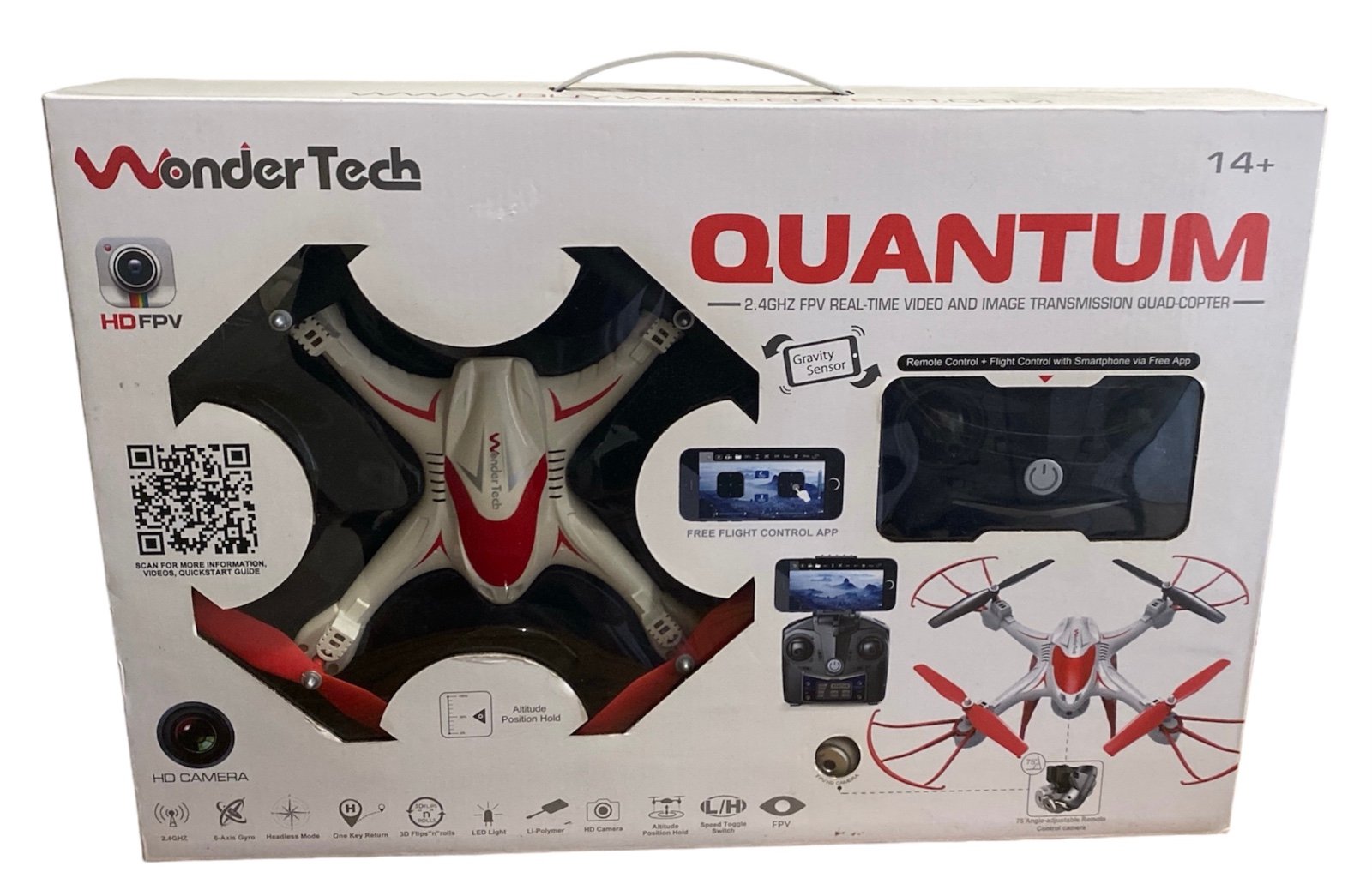 New WonderTech Quantum 2.4GHz 6 Axis QuadCopter Video Image Transmission Drone