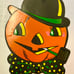 Four Beistle Die Cut Embossed Vintage Halloween Decorations