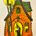 Four Beistle Die Cut Embossed Vintage Halloween Decorations