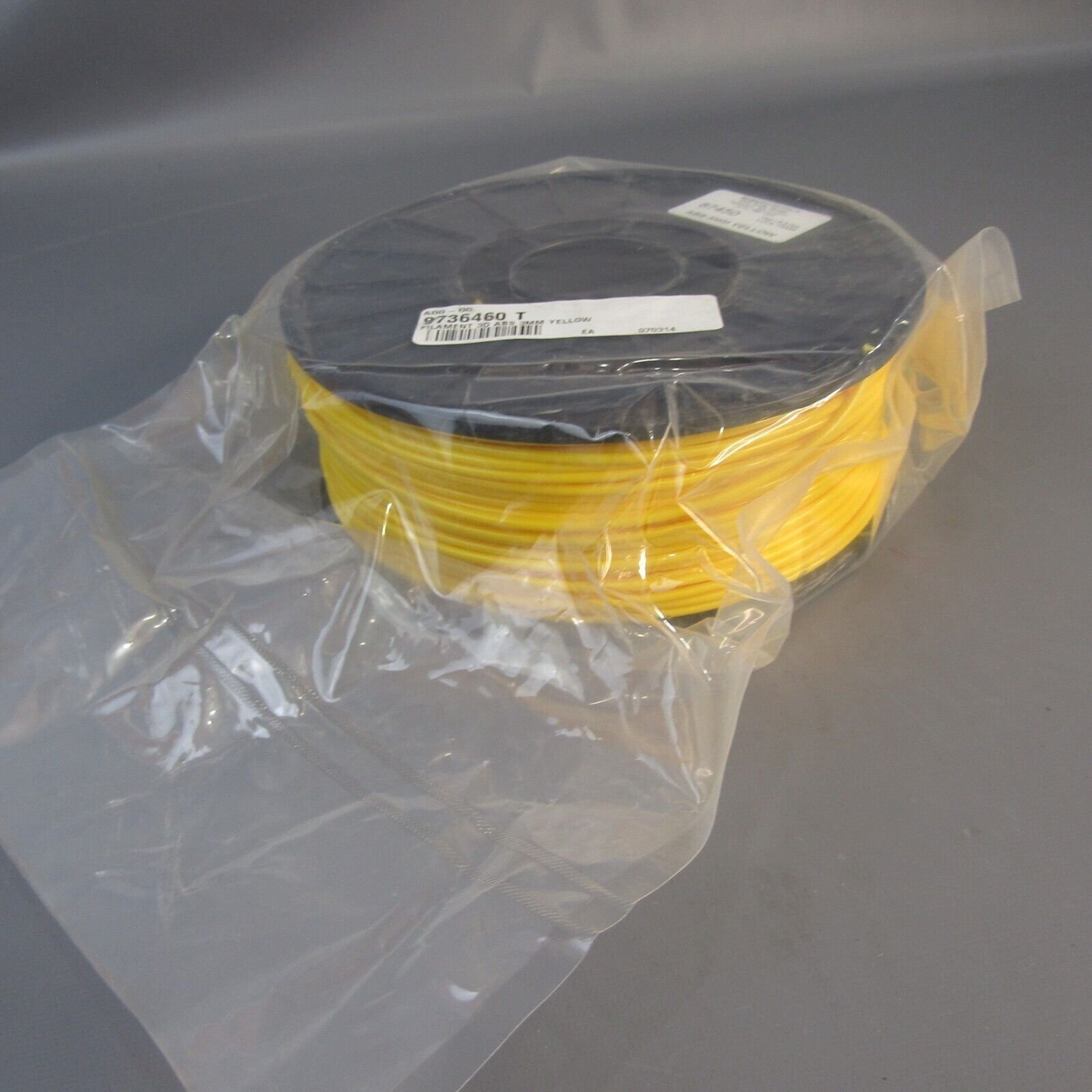 Toner Plastics ABS 3mm Yellow 2.2 lbs NEW 87450 3D Printer Filament
