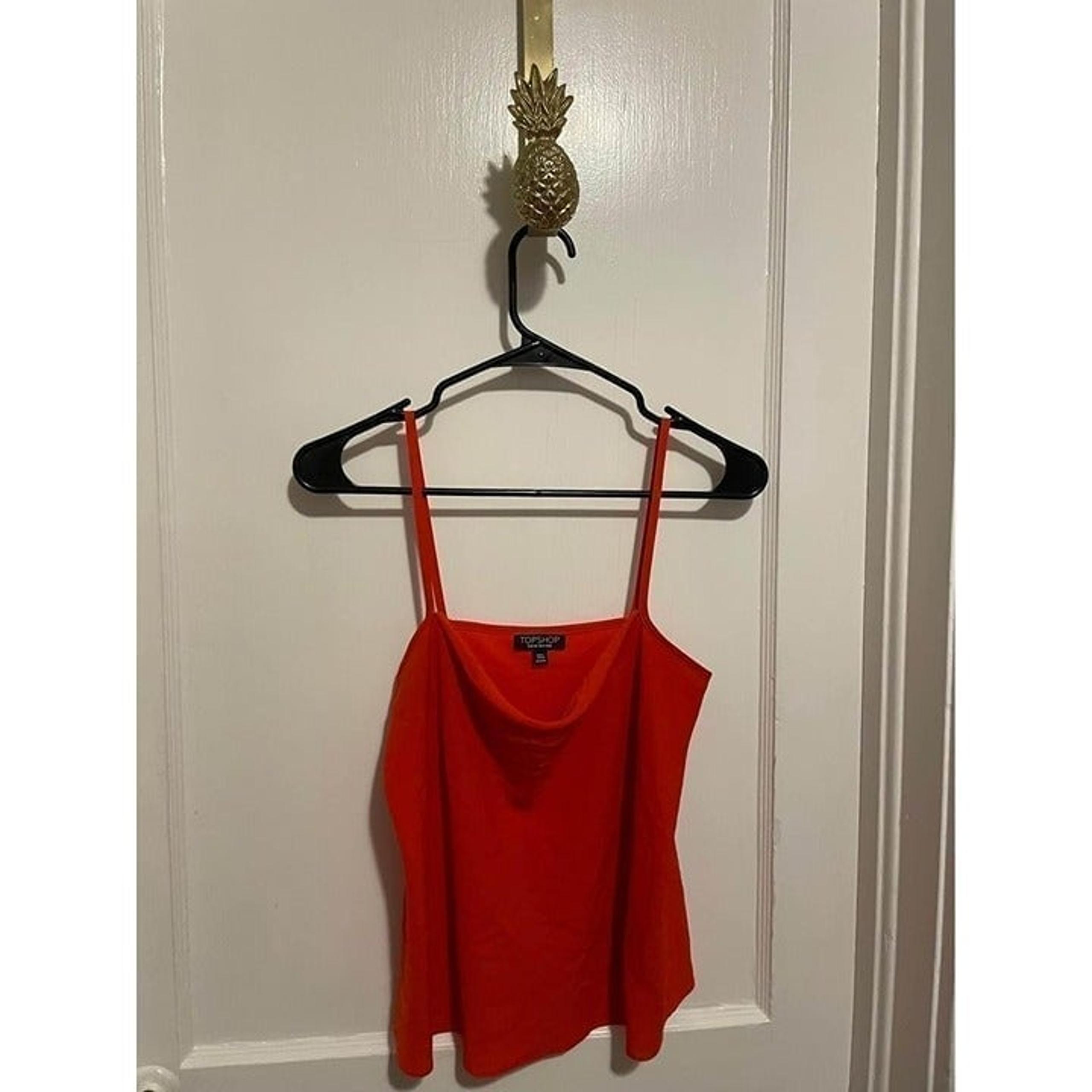 Topshop Women’s Size 4 Orange Tank Top
