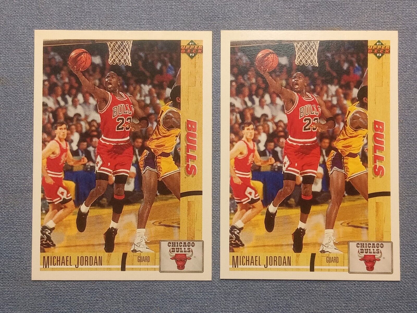 MICHAEL JORDAN 1991 UPPER DECK PAIR SUPER CLEAN!!!