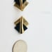 Beautiful 14 k and onyx earrings