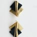 Beautiful 14 k and onyx earrings