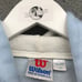 Vintage 80s Wilson Sweatshirt Hoodie Womens S Long Sleeve Striped Logo Blue Pink