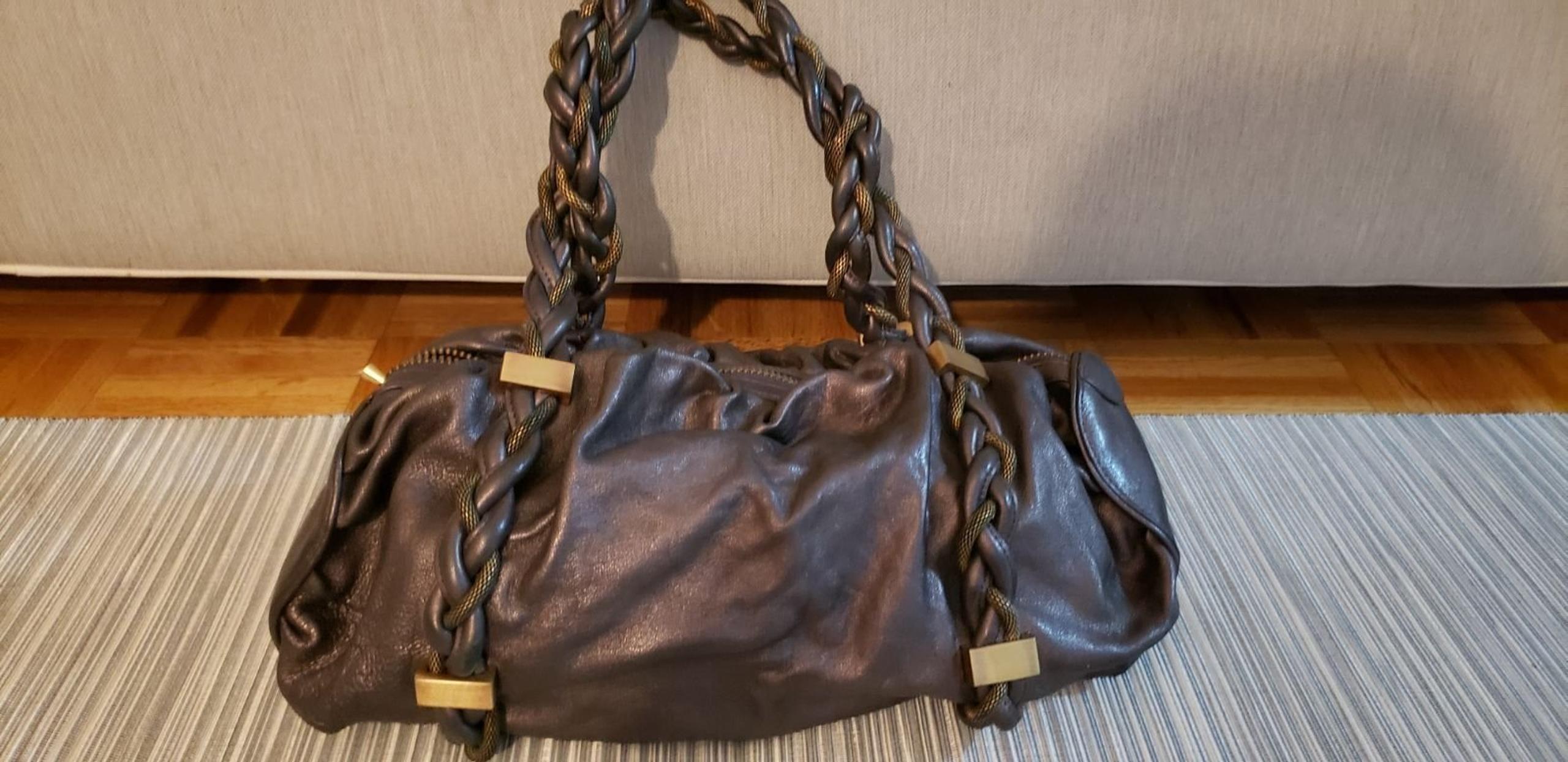 Botiker calfskin satchel (deep rose purp