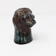 1920s-1930s Egyptian Revival Bust: Lion God Aker