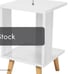 2-Tier White Nightstand Bedside Table Bedroom Furniture Storage Or Display Stand