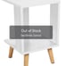 2-Tier White Nightstand Bedside Table Bedroom Furniture Storage Or Display Stand