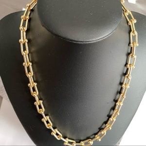 BOHEMIAN GOLD COLOR ALLOY METAL CHOCKER CHAIN 2113