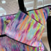 Betsey Johnson Tie-dye Overnighter / Weekender Tote Bag & Wristlet