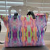 Betsey Johnson Tie-dye Overnighter / Weekender Tote Bag & Wristlet