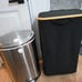 Laundry Basket with Lid, 29 Gal (110L) Clothes Hamper with Bamboo Handles
