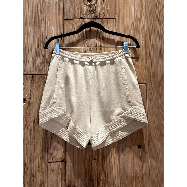 ROQUE WOMEN'S 100% COTTON ELEVATED SHORT / 4 / PALE PINK / ATHLEISURE / NWT