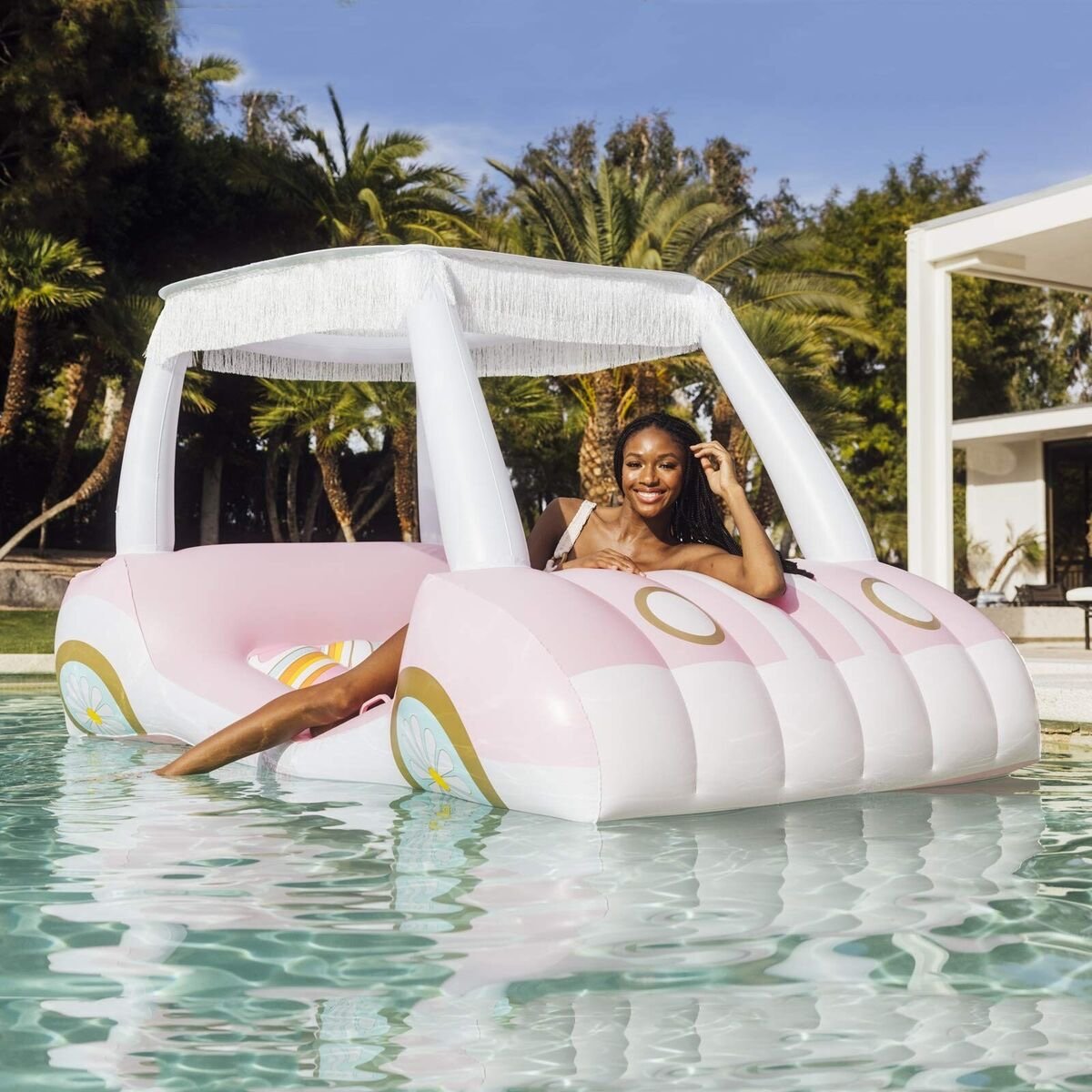 Pool Float golf cart| FUNBOY X MALIBU BARBIE