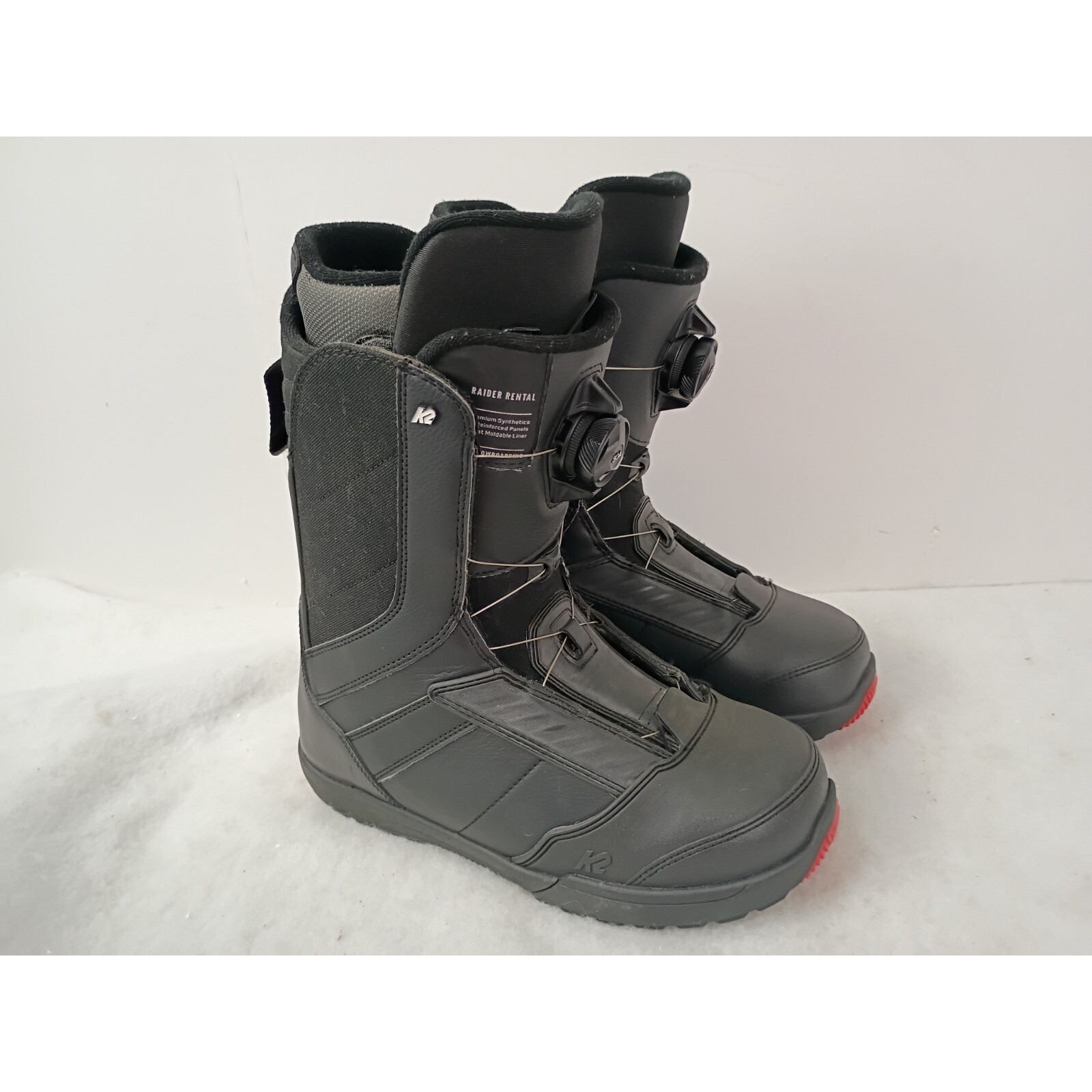 K2 Snowboard Raider Boots with Boa Lacing System Black - Men's Size 9.5