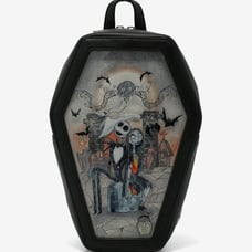 The Nightmare Before Christmas Jack & Sally pin coffin collector minibackpack