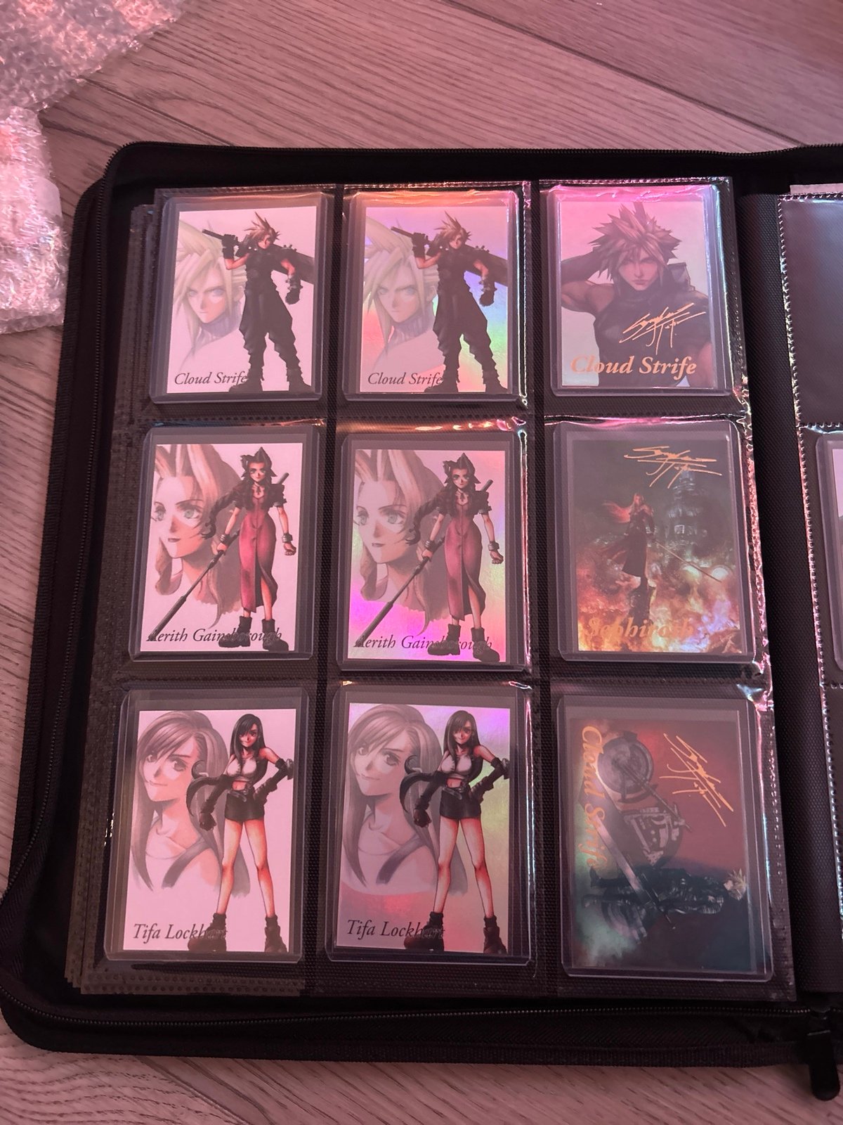 Final fantasy VII 7 art museum vol 1 complete set including chase holos etc