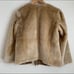 NWT Ann Taylor Loft tan faux fur full zip jacket size small New with tags!