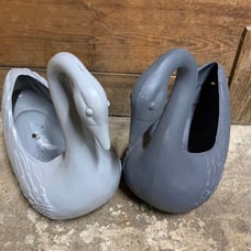 Set of Union Products Swan Planter Blow Molds