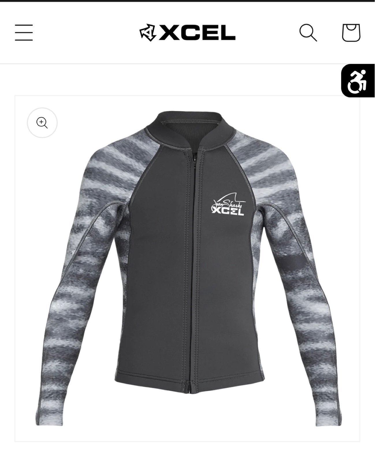XCEL “Axis” long sleeve wetsuit top (YOUTH size 10)