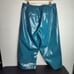 Anthropologie Maeve The Colette Cropped Blue Patent Leather Wide Leg Pants 16