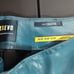 Anthropologie Maeve The Colette Cropped Blue Patent Leather Wide Leg Pants 16