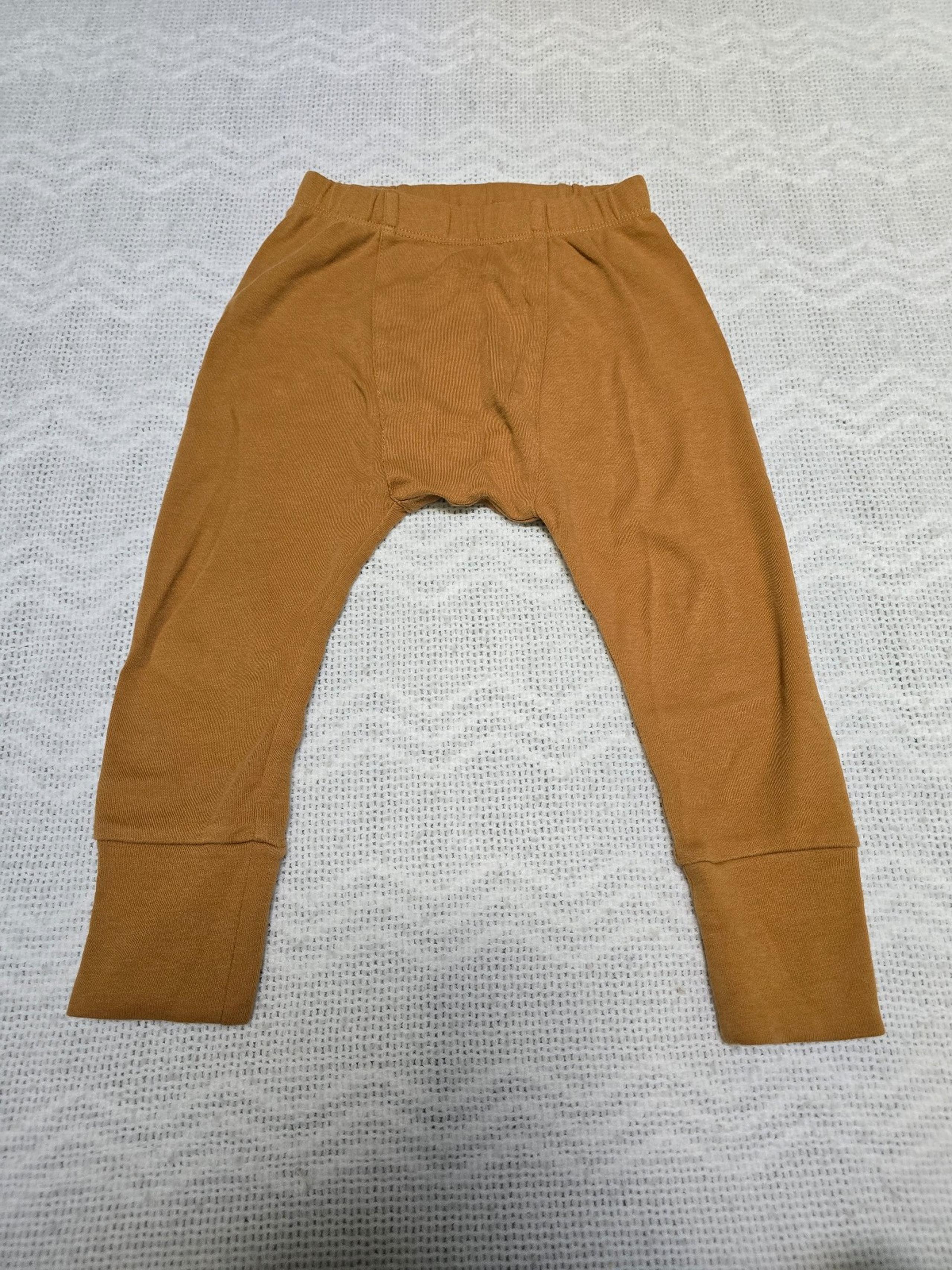 Kate Quinn Classic Panda Pants 100% Organic Cotton Brown 3T