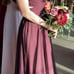Mac Duggal Rosette Chiffon Cutout Empire Waist Gown Size 6 BORDEAUX (EUC) 598