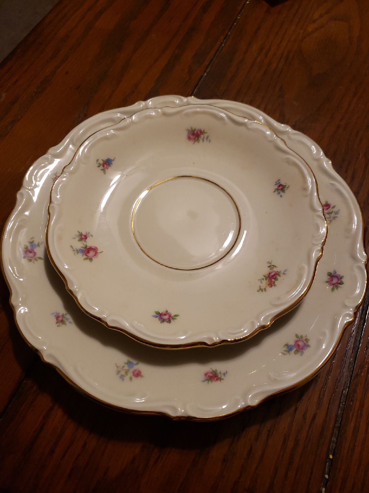 Mitterteich Bavaria dessert plate and sa