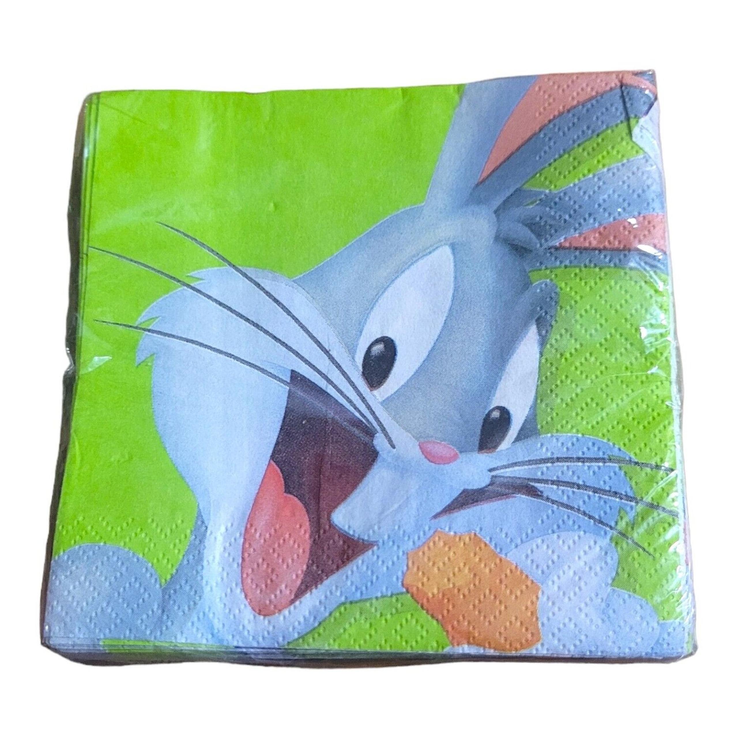 Vintage looney tunes bugs bunny daffy duck party express 3 ply napkins Retro Y2K