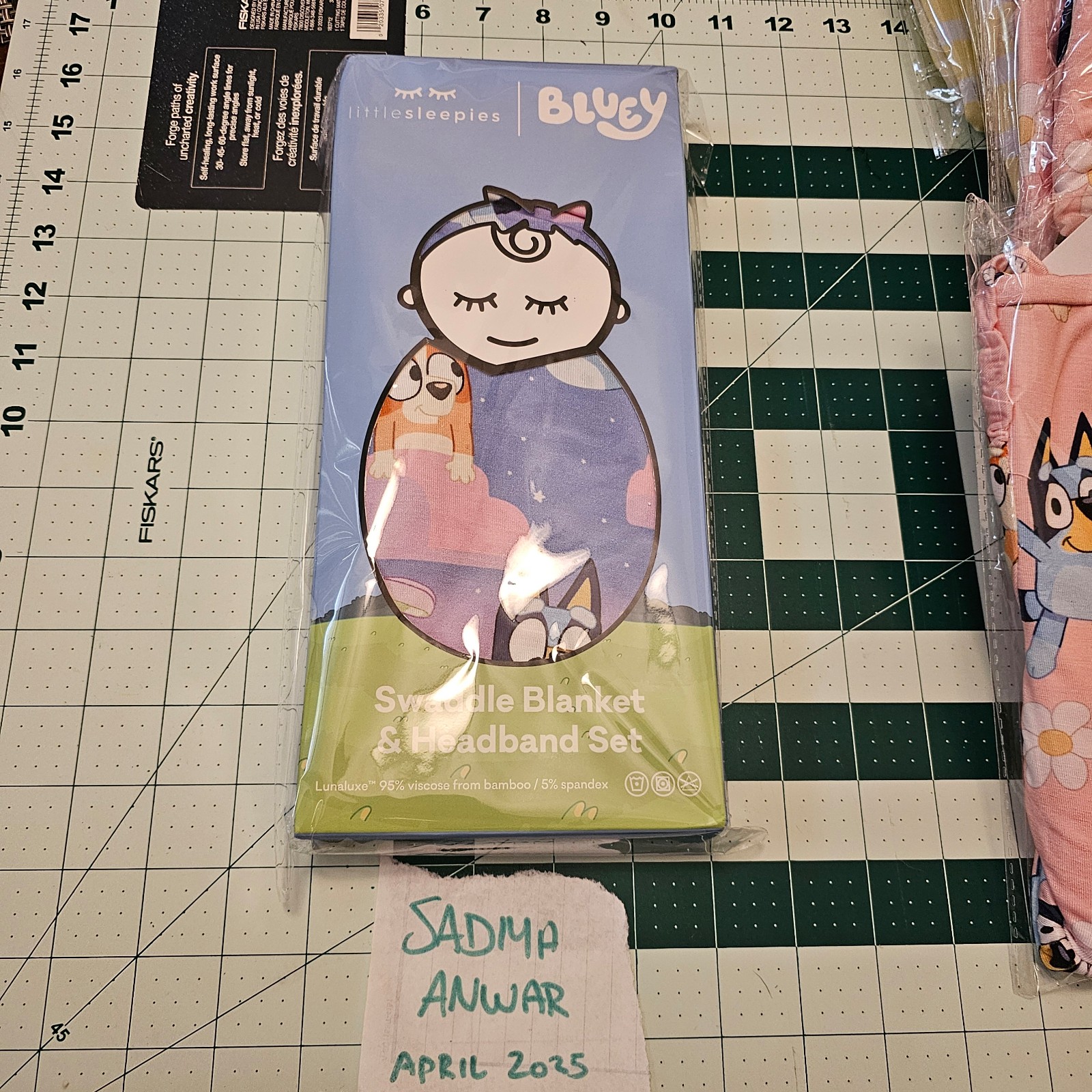 NWT sold out Bluey swaddle and headband set