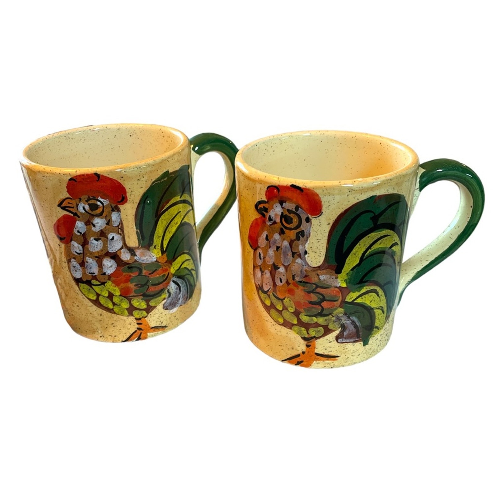 Archer Anita Mary Rooster 20oz Italian Mugs Set of 2