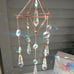 Rainbow Rose Gold Wind Chime Charm