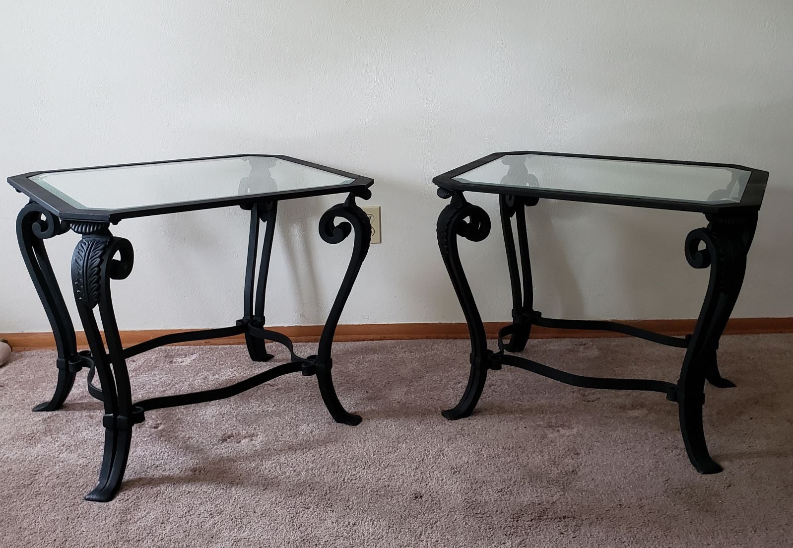 Klaussner Case Goods Iron Glass Tables