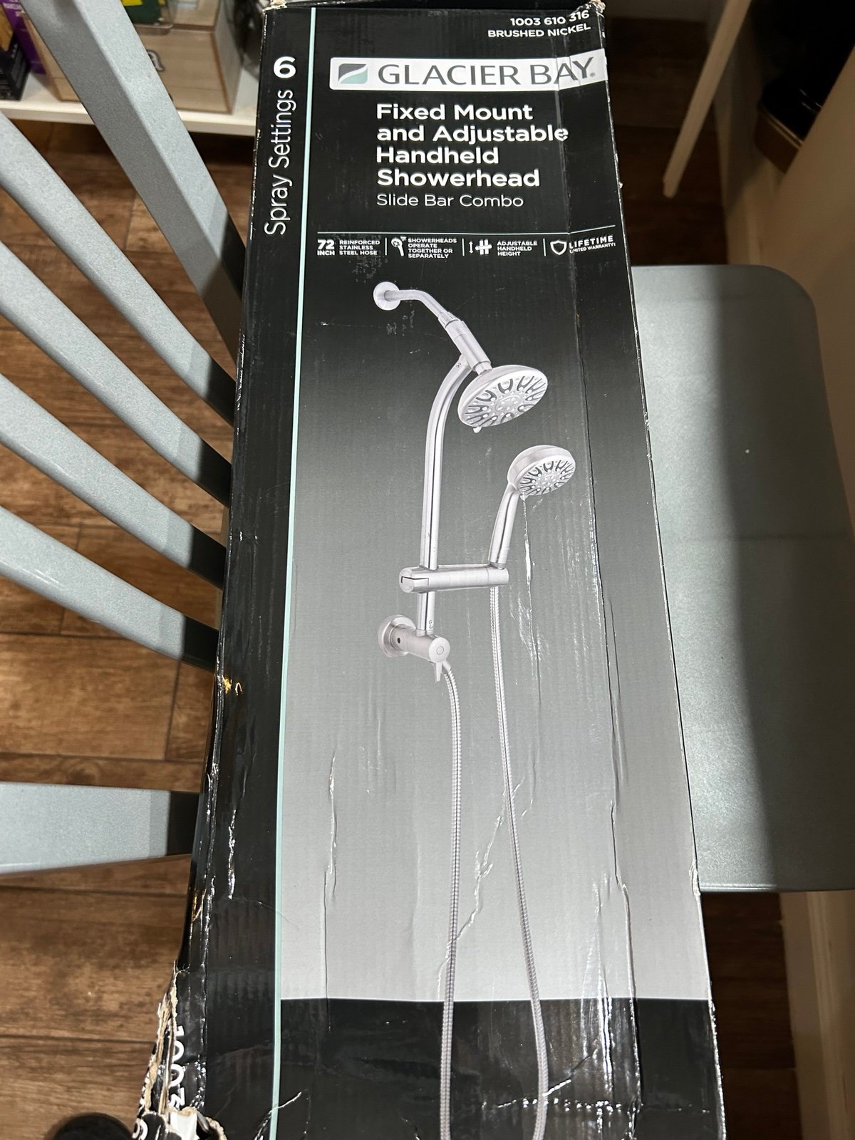 Fixed mount and Handheld adjustable shower head